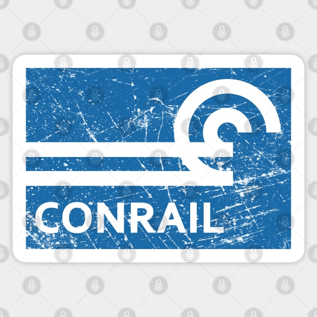 Distressed Conrail Sticker by Railway Tees For All